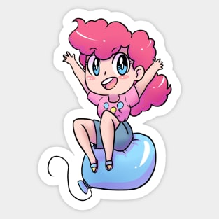Chibi Pinkie Balloon Party Sticker